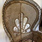 Vintage Emmanuelle armchair in rattan