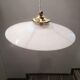 Antique opaline suspension white smooth spirit Art Deco 1930 TBE ø 25 cm