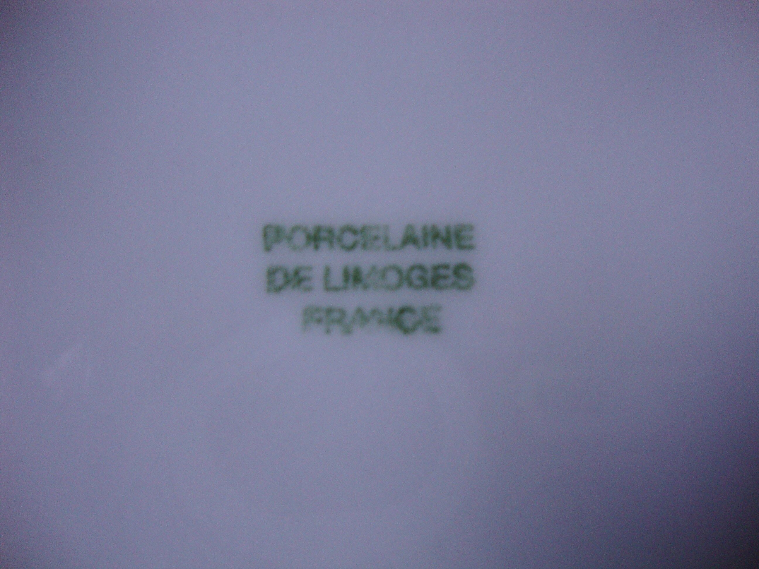 6 oyster plates in white Limoges porcelain