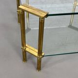 Brass and Glass Coffee Table, 1970s