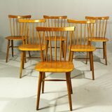 Bistro Chairs from Ton, 1970s, Set of 6