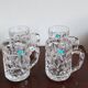 4 Chopes à bière en cristal taillé Tiffany et Co.