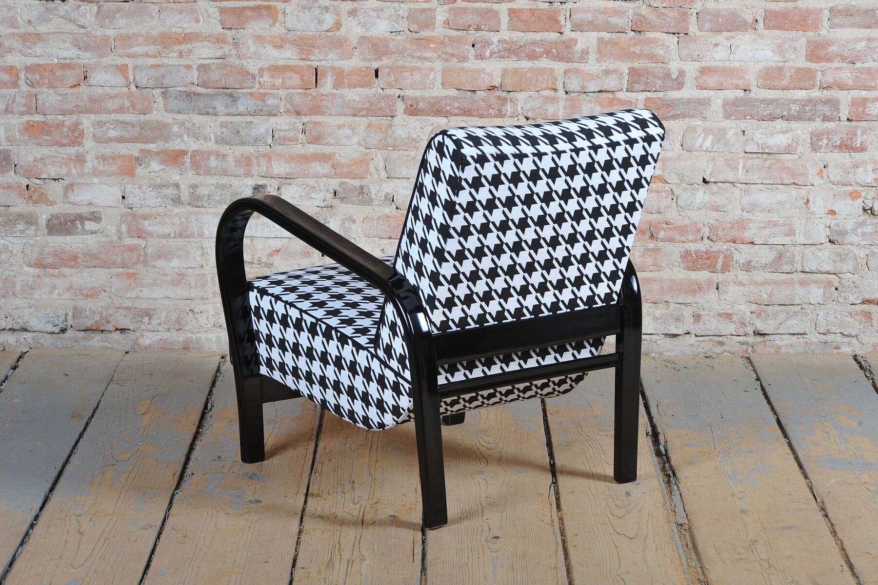 Czech Art Deco Beech Armchair by Koželka and Kropáček, 1930s