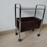 Original magazine holder, Vintage side table