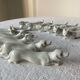 12 Art Deco porcelain knife holders