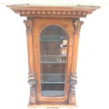 Vitrine ancienne comtoise en bois
