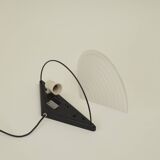 Postmodern glass and metal wall lamp / Memphis by Massive vintage Circa 1980