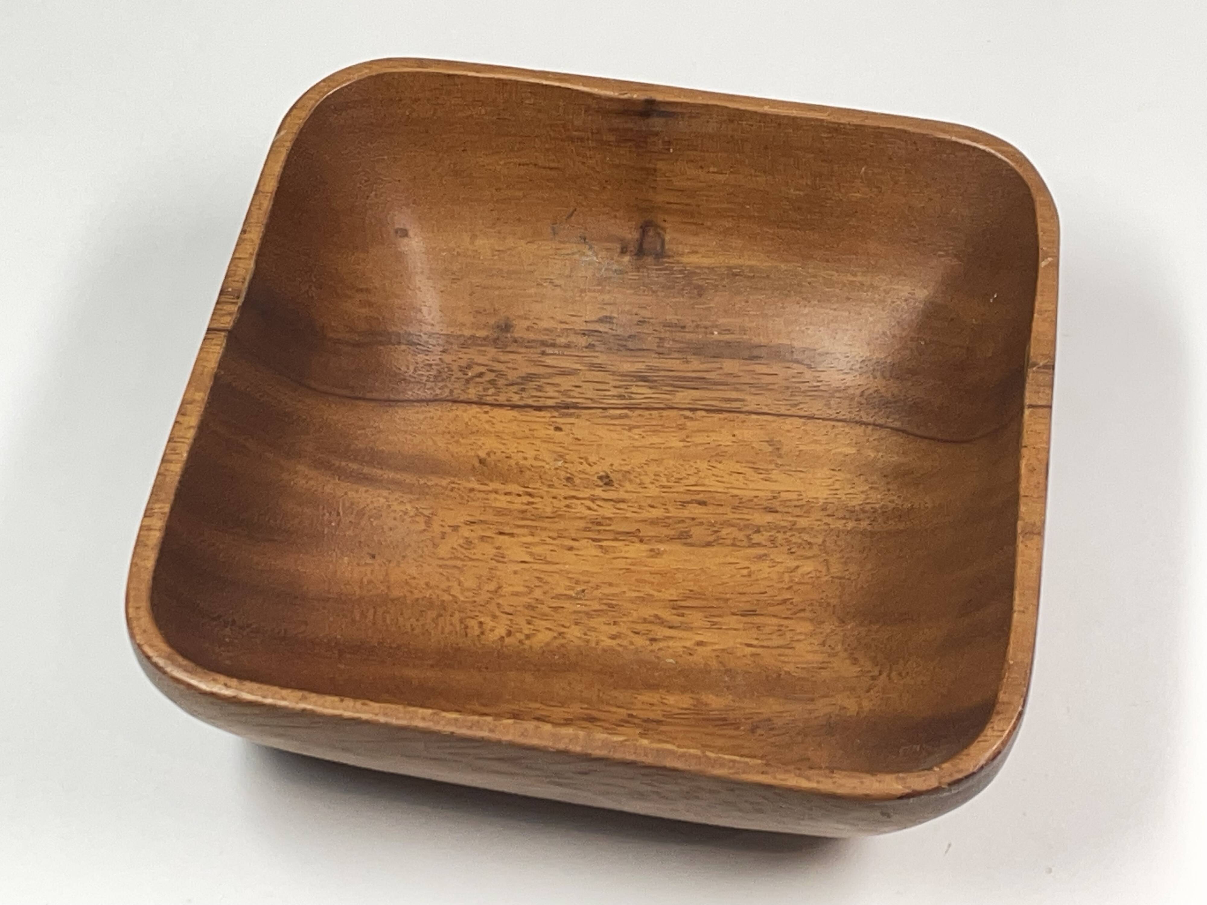 Scandinavian style teak wood pocket tray