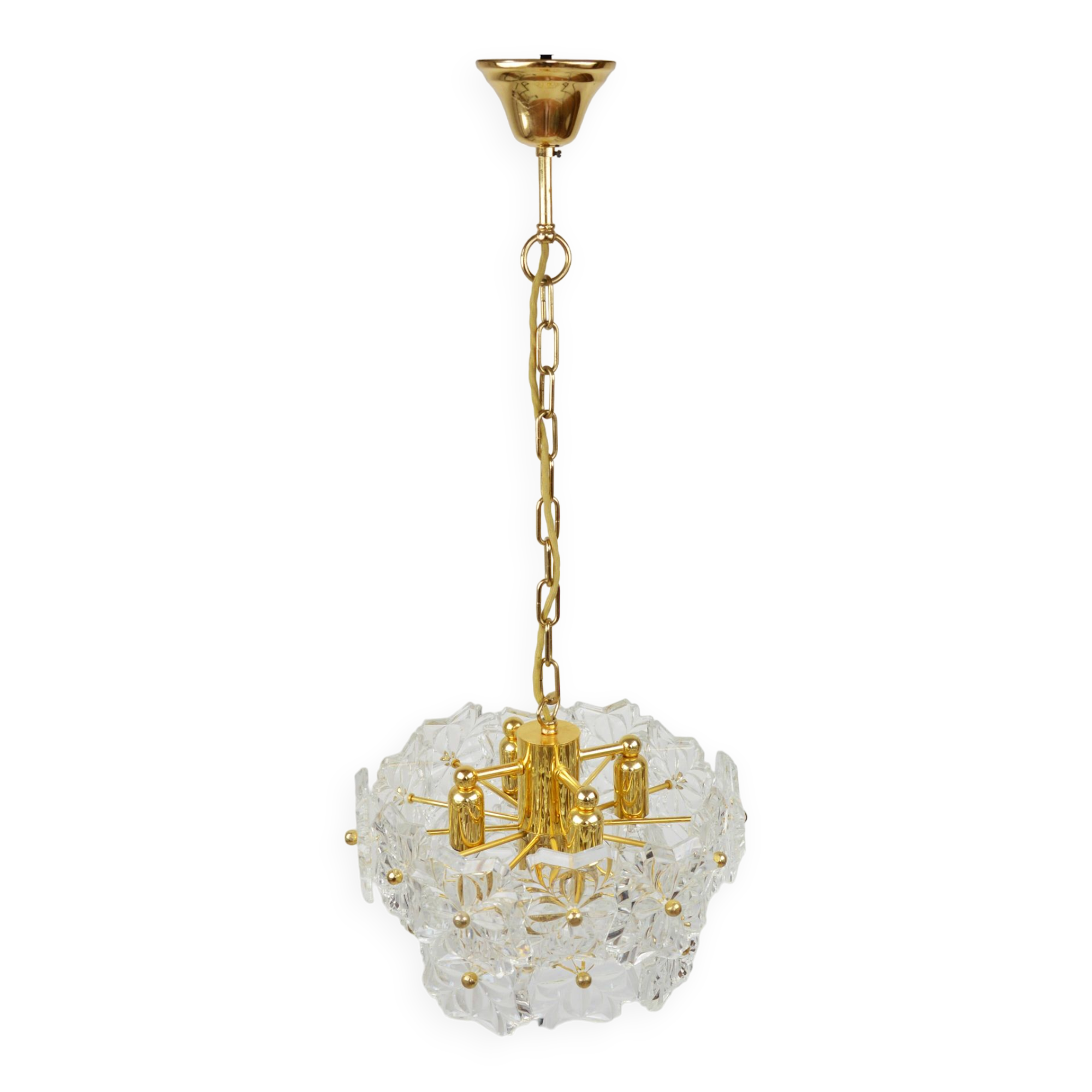 Lustre en cristal Kinkeldey, années 1970