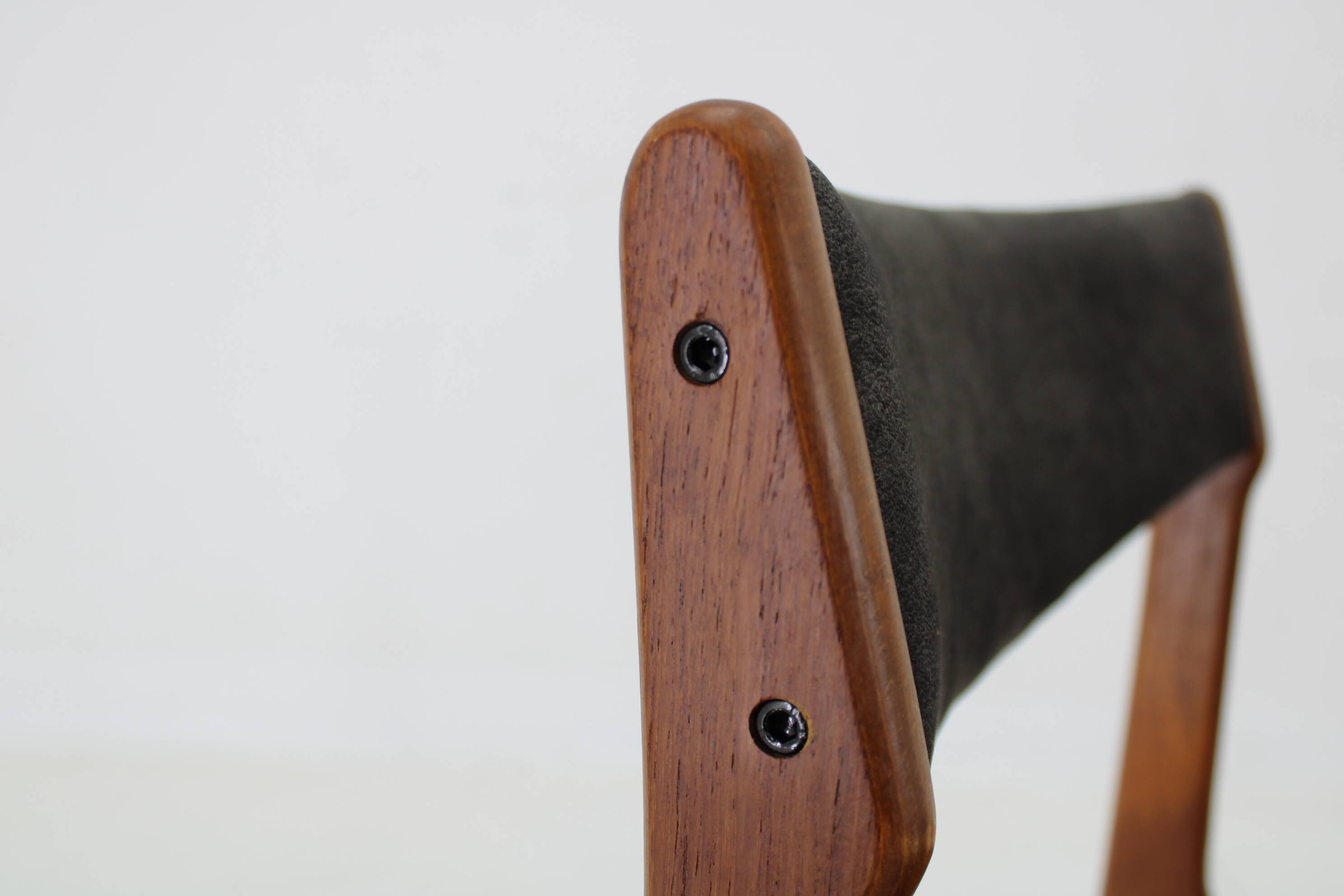 1960s Pair of Danish Teak Dining Chairs, Restored