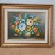Table painting bouquet of flowers
