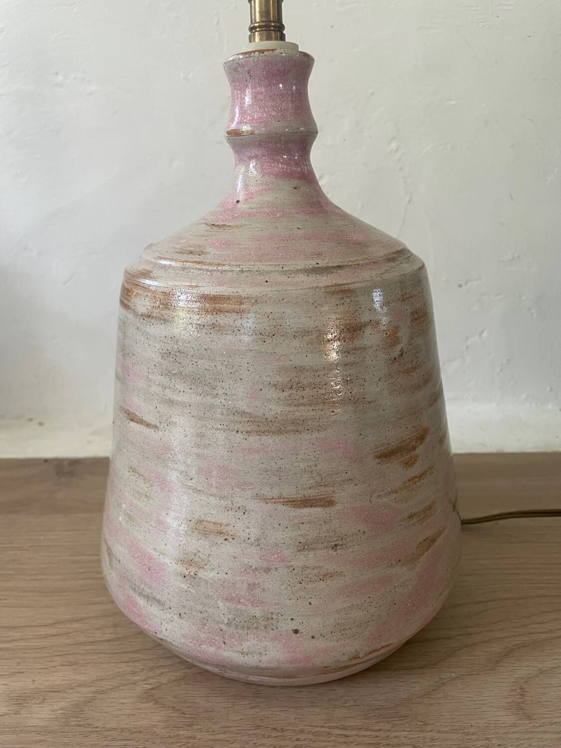 Vintage glazed ceramic lamp