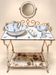 Dressing table – Napoleon III style – Wrought iron & Enamel – Flower decoration