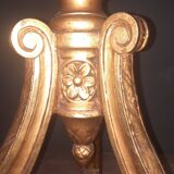 Louis XVI style gilded wooden floor lamp
