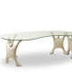 Brutalist coffee table, sculptural and organic. 1970s.