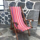Deckchair convertible into a sun lounger