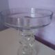 Superb crystal bowl on a 50 cm high pedestal, elegant and refined.