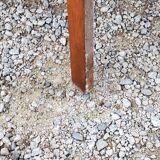 Chest of drawers of the 50s in golden oak compass feet 4 drawers