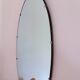 Vintage oval rockabilly mirror, 1960s