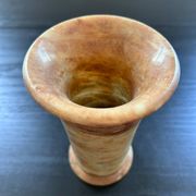 Pink marble vase in Art Deco style