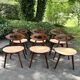 Ensemble de 6 chaises en teck par Ejvind A. Johansson - Modèle 84, Danemark, 1961