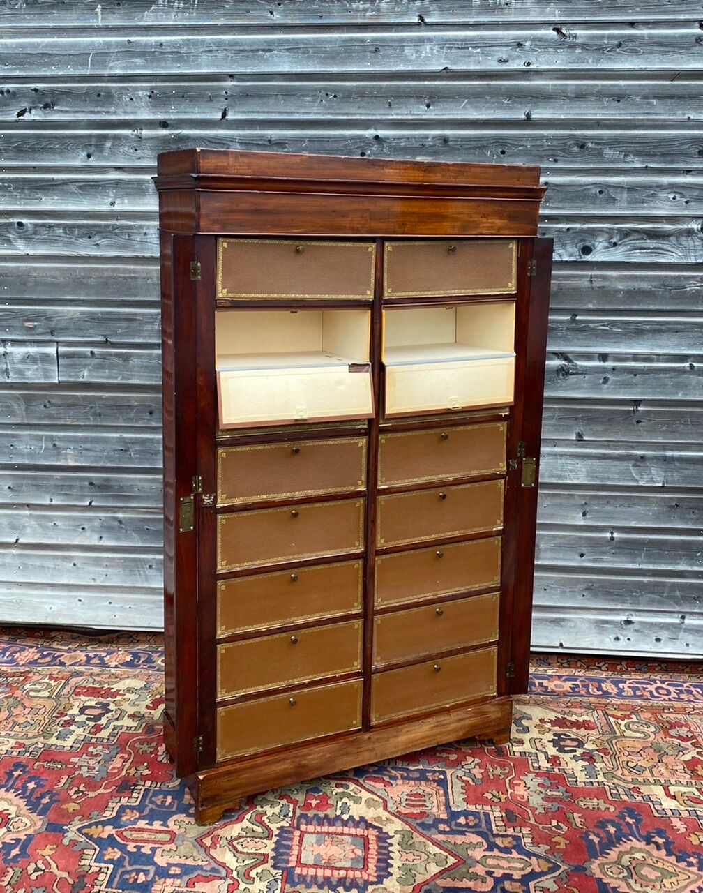 Mahogany cardboard furniture of  Louis Philippe XIX century