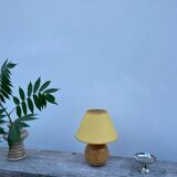 Turned wooden ball bedside lamp 1990