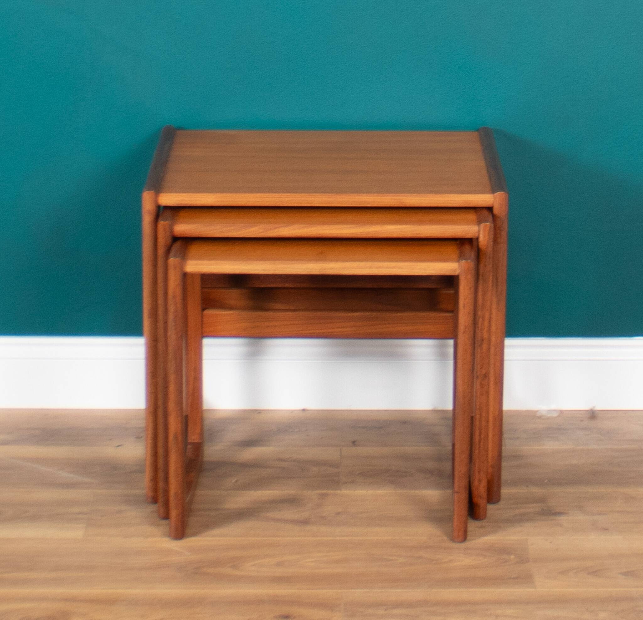 Retro Teak 1960s G Plan Quadrille Nest Of Coffee Tables