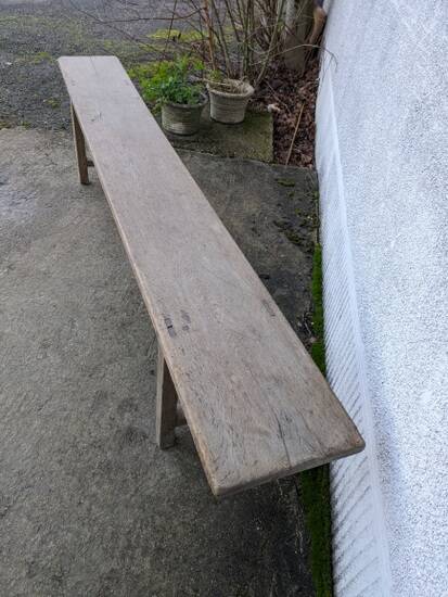 Old farm bench