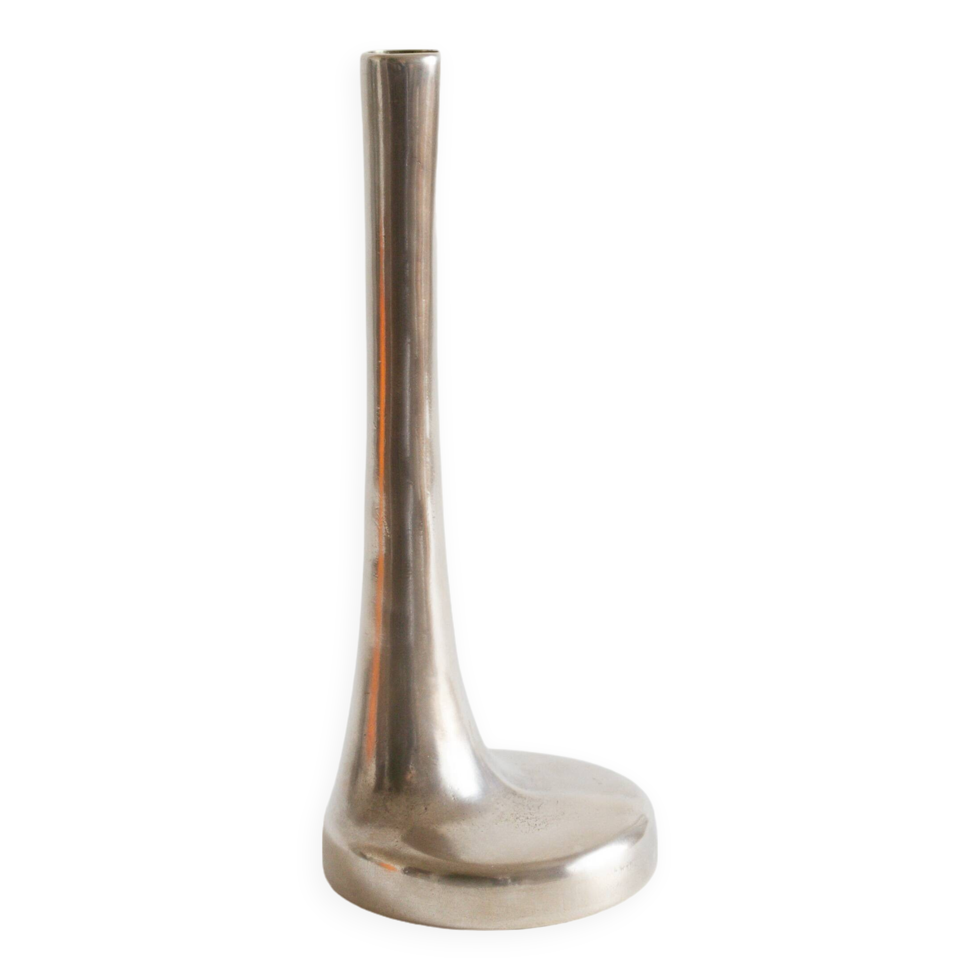 Silver-plated brass soliflore, Italy, 1960s