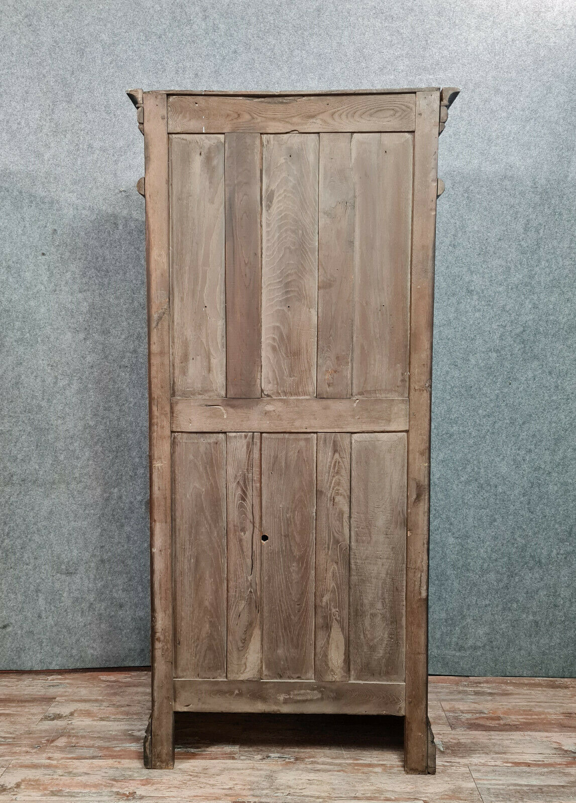 Gothic Renaissance style cabinet with solid oak putto around 1850