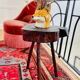 Rough wood tripod stool ethnic style