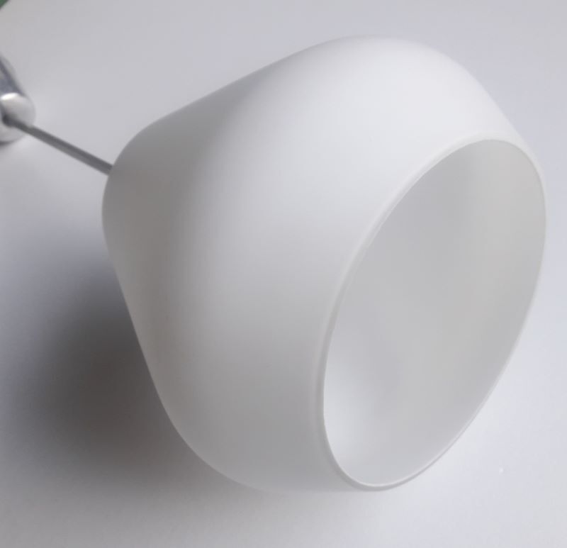 Lustre work Italian glass opalin white