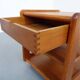 Small rollable teak chest of drawers from Dyrlund, Denmark, 1970s.