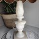 Lampe vintage avec pied en albâtre