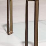 Design intemporel de Peter Ghyczy – Tables d'appoint T24 des années 1970 (60x60x45)