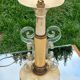 Lampe vintage des années 50 tôle, plexi et bois