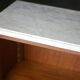 Beautiful Louis XVI style display case in cherry wood with marble