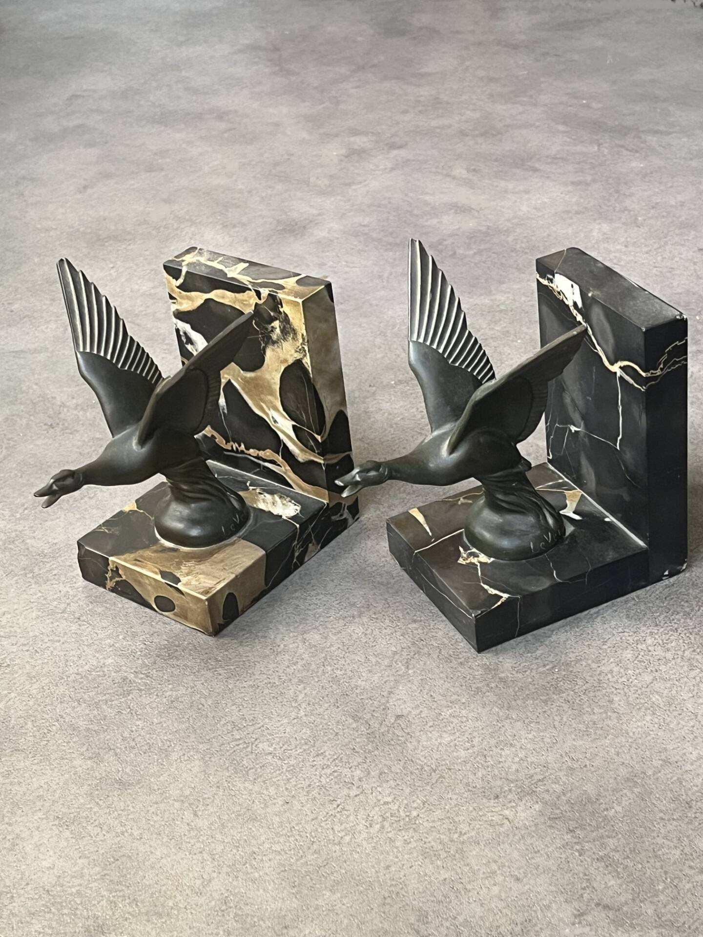 Pair of Art Deco bookends by Max le Verrier