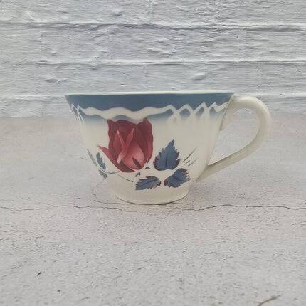 Set of 8 cups and milk jug model Marinette Digoin Sarreguemines - 1950s