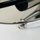 Pair of smoked glass and chrome wall lights from the 1970s.