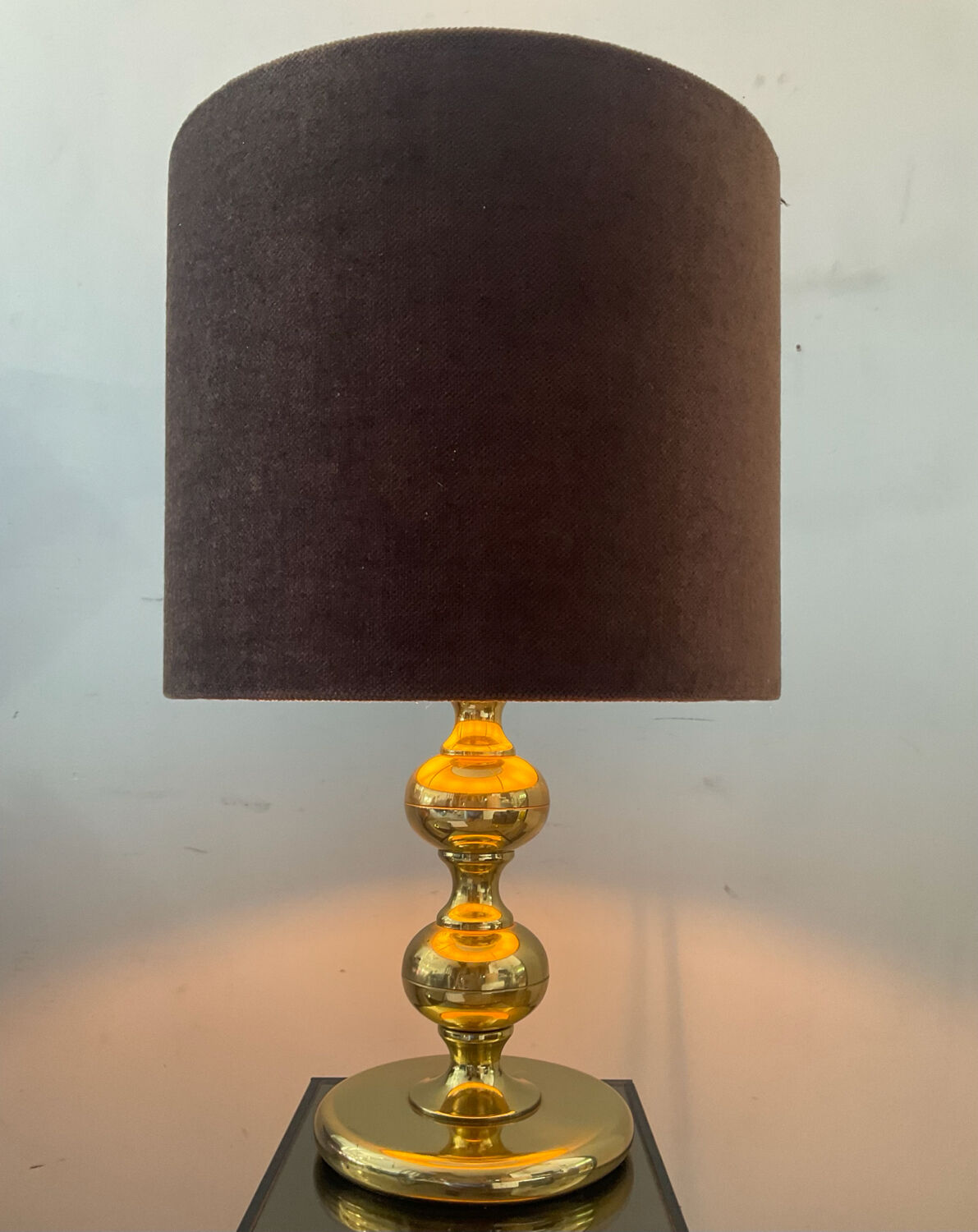 Vintage brass lamp from the 70s