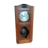 Wooden clock art deco style