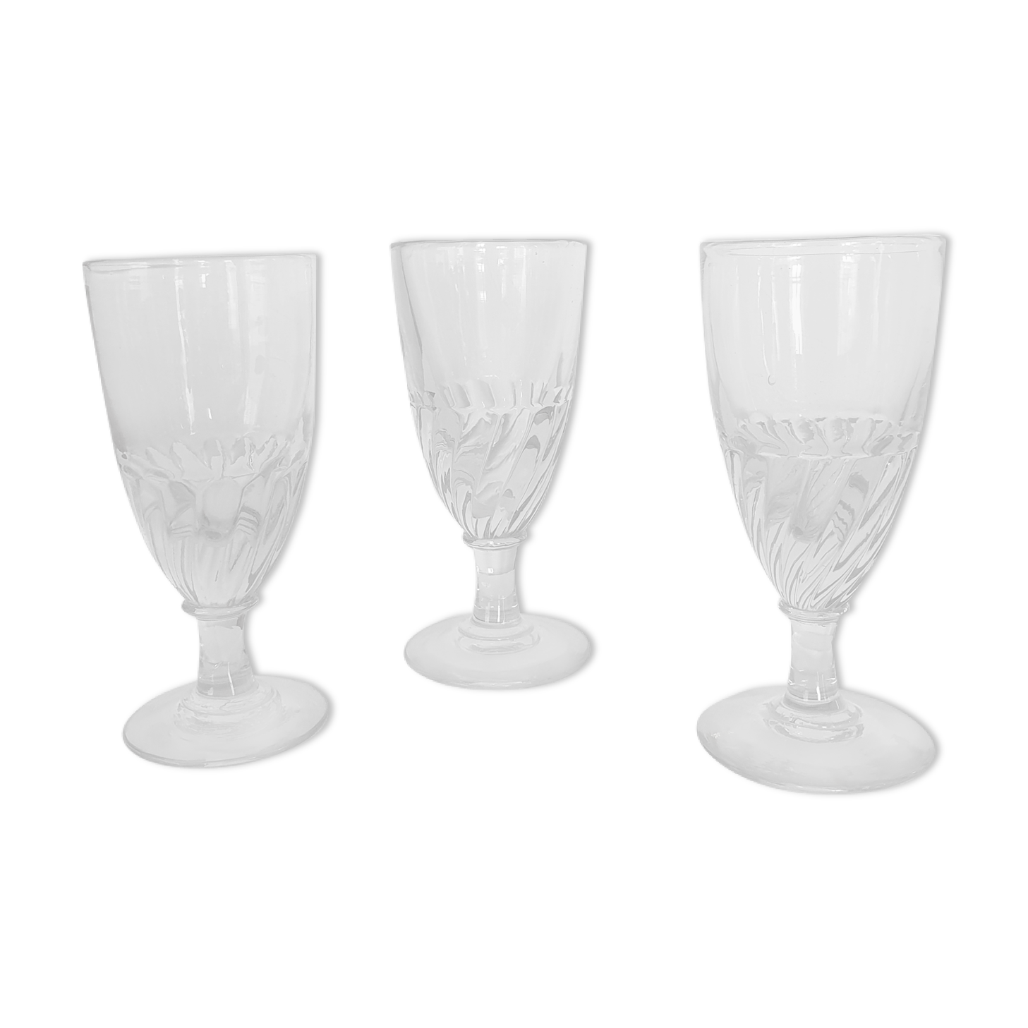 Lot of 3 glasses
