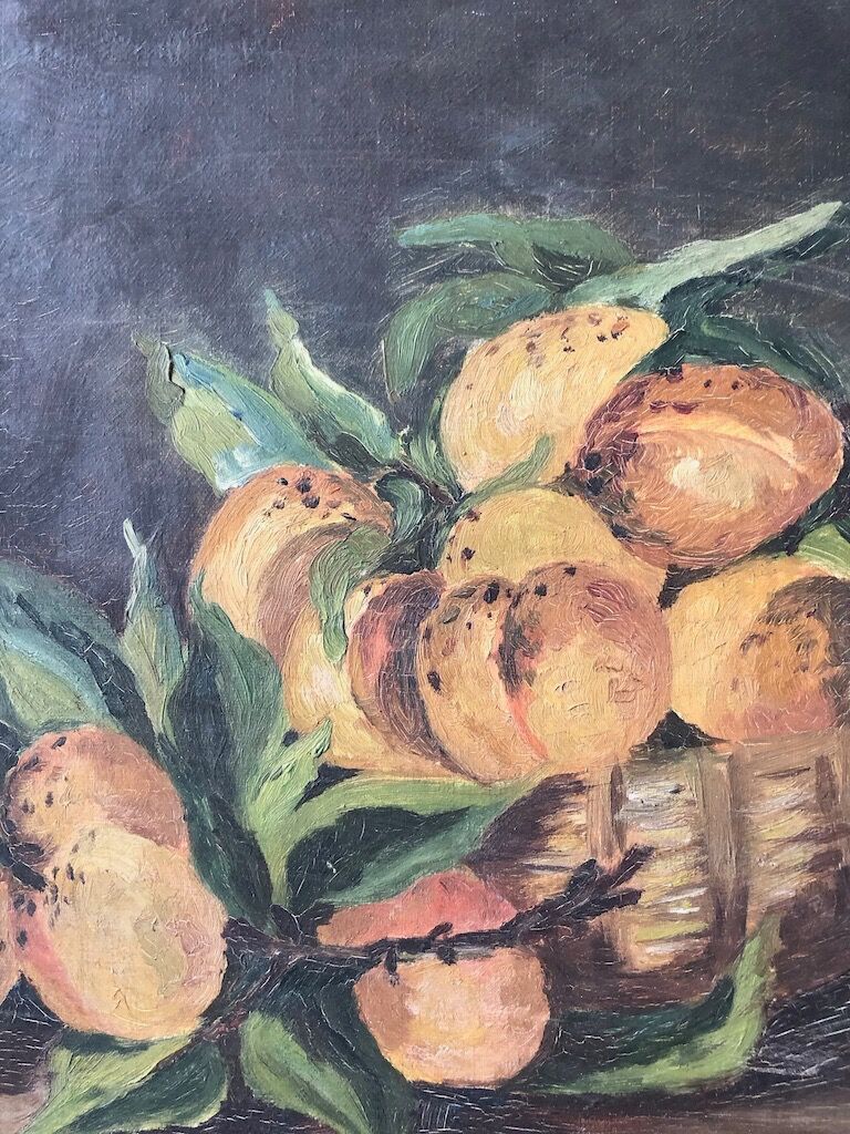 Orange oil canvas at the end of the 19th century