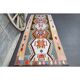 Vintage Turkish Oushak Handmade Wool Cotton Beige Runner Rug 116x282