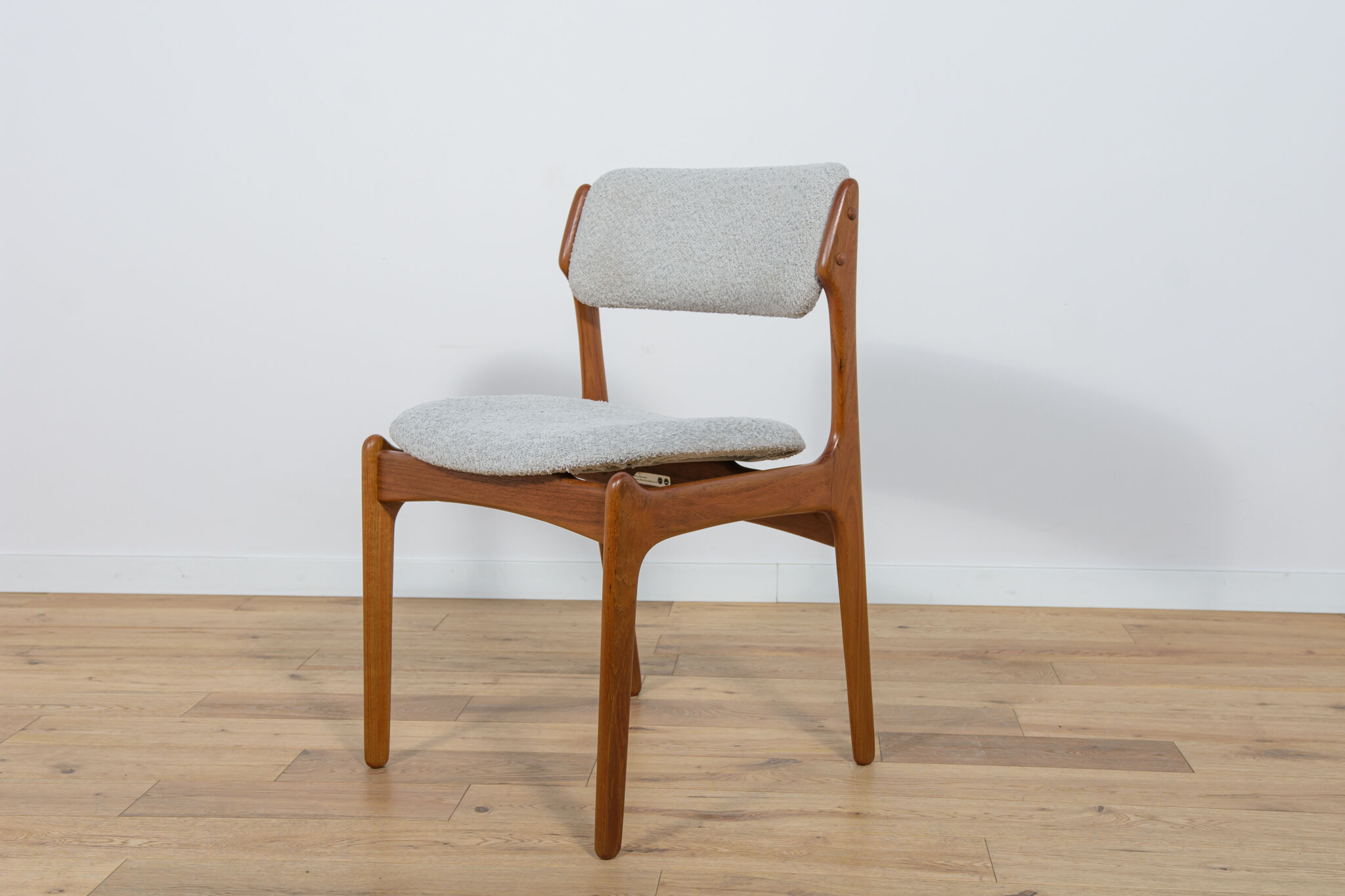 Mid Century Teak Model 42 Dining Chairs by Kai Kristiansen for Schou Andersen, 1960s, Set of 4