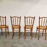Set of 4 vintage bistro chairs, 1950s
