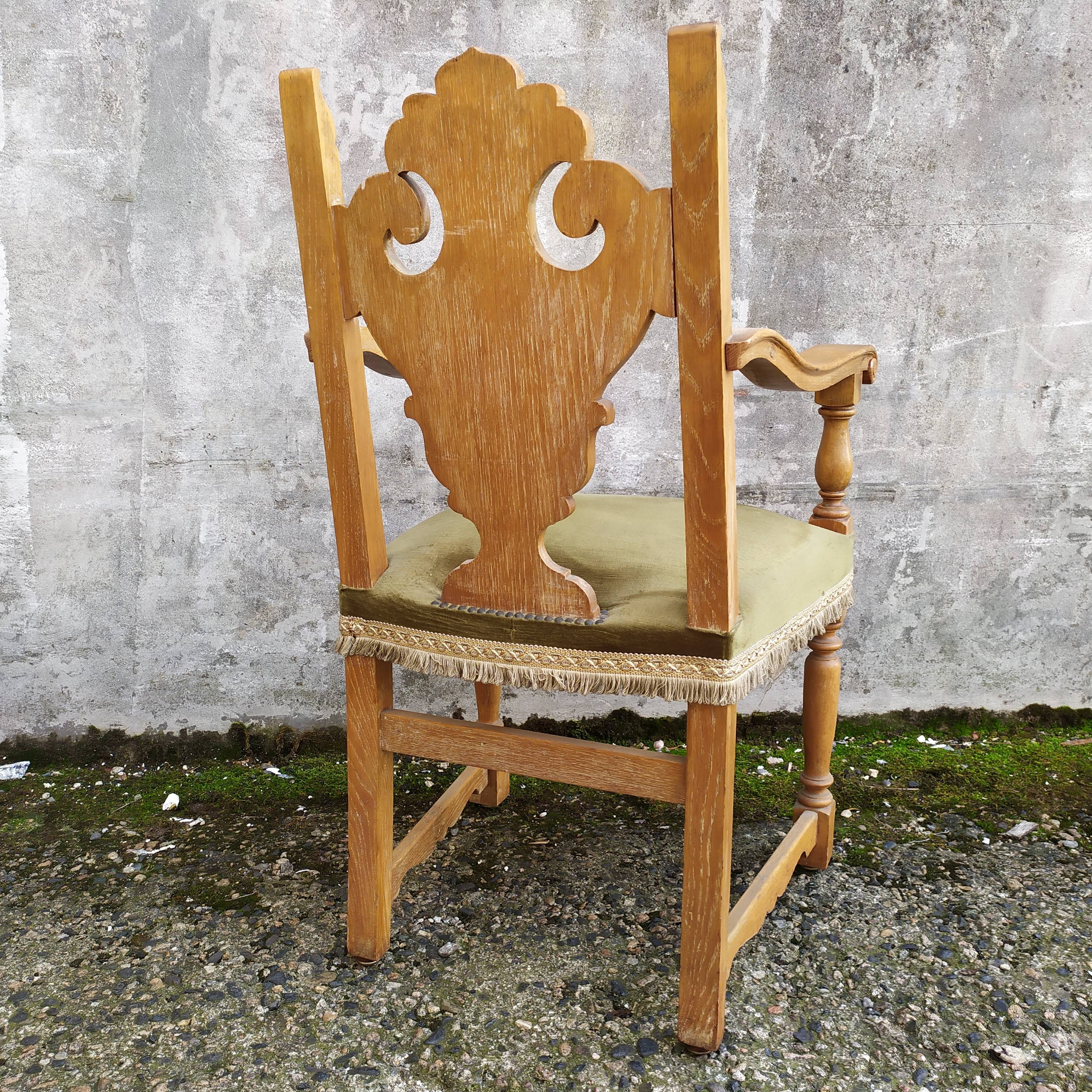 8 ceruse oak style chairs