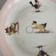 Set cockerel saucer children porcelain Limoges Chapus